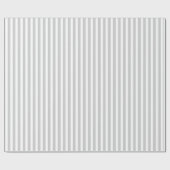 Grijs en wit gestreept patroon cadeaupapier (Vlak)