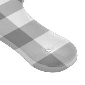 Grijs en wit Gingham Check Patroon Snijplank (Hoek)