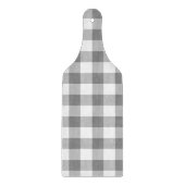 Grijs en wit Gingham Check Patroon Snijplank (Voorkant)