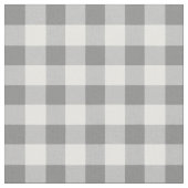 Grijs en wit Gingham Check Patroon Stof (Close Up)