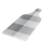 Grijs en wit Gingham patroon Snijplank (Hoek)