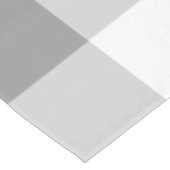 Grijs en wit Gingham patroon Tafelkleed (Gekanteld)