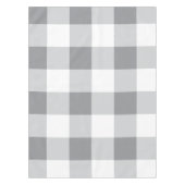 Grijs en wit Gingham patroon Tafelkleed (Voorkant)