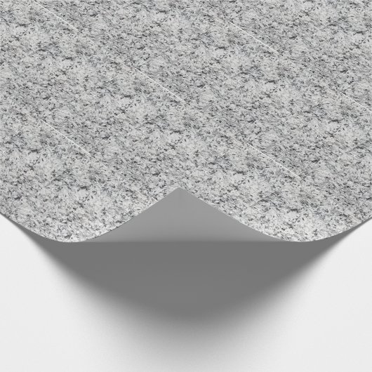 Grijs en wit graniet cadeaupapier (Hoek)