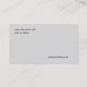 Grijs en wit Grijze geometrische Visitekaartje (Achterkant)