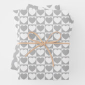 Grijs en wit inpakpapier vel (In situ)