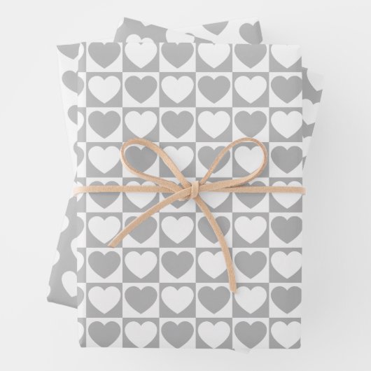 Grijs en wit inpakpapier vel (In situ)