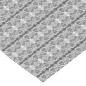 Grijs en wit kant patroon tafelkleed (Gekanteld)