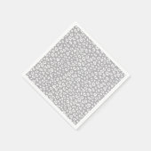Grijs en wit Luipaard Print Servetten (Hoek)