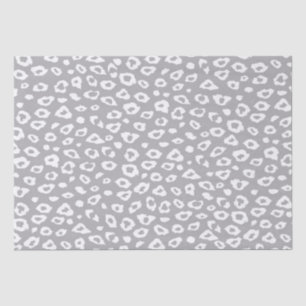 Grijs en wit Luipaard Print Tissuepapier