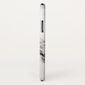 Grijs en wit marmer zwart rack Case-Mate iPhone case (Achterkant / rechts)