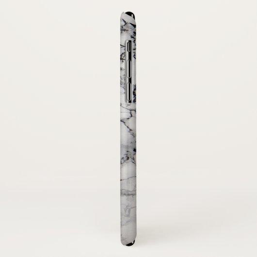 Grijs en wit marmer zwart rack Case-Mate iPhone case (Achterkant/links)