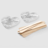 Grijs en Wit Marmered Huwelijksprogramma Fan Handwaaier (Niet-gemonteerd)