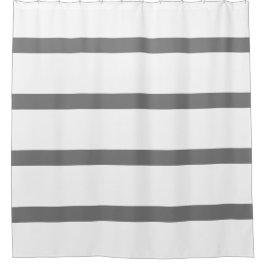 Grijs en Wit Minimal Stripes Home Kantoor Douchegordijn