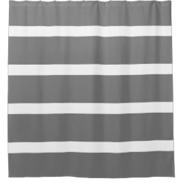 Grijs en Wit Minimal Stripes Home Kantoor Douchegordijn