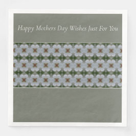 Grijs en wit Modern Floral Servet