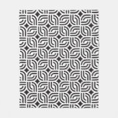 Grijs en wit ornament patronen antiek ontwerp fleece deken (Voorkant)