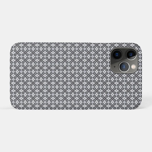 Grijs en Wit Patroon Case-Mate iPhone Case (Achterkant (horizontaal))