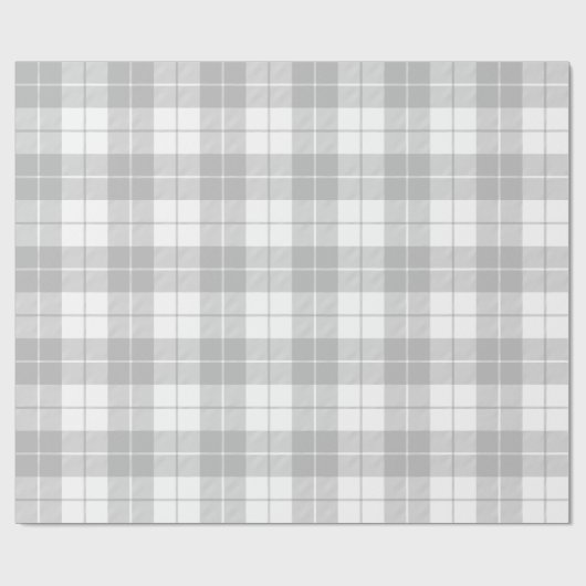 Grijs en wit patroon |Groot | Cadeaupapier (Vlak)