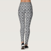 Grijs en Wit Patroon Leggings (Achterkant)