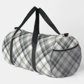 Grijs en Wit Plaid Plunjezak (Rechterhoek)