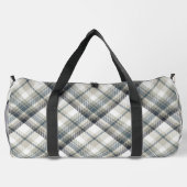 Grijs en Wit Plaid Plunjezak (Achterkant)
