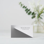Grijs en wit professional visitekaartje (Staand voorkant)