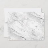 Grijs en Wit Romantisch geborsteld Lijst met Foto Save The Date (Achterkant)