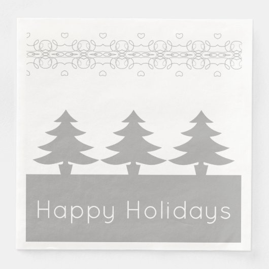 Grijs en Wit Servet (Voorkant)