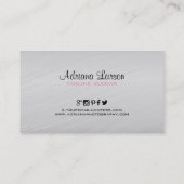 Grijs en wit Smokey Design Visitekaartje (Achterkant)