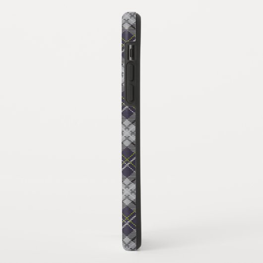 Grijs en wit tartan geruite patroon Case-Mate iPhone case (Achterkant/links)