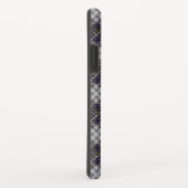 Grijs en wit tartan geruite patroon Case-Mate iPhone case (Achterkant/rechts)