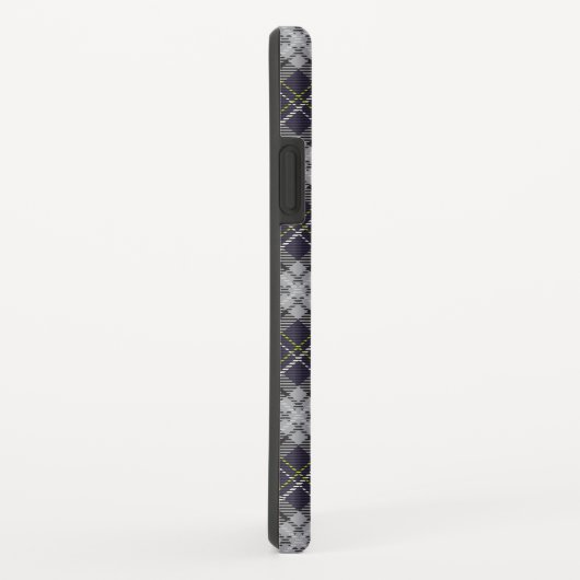 Grijs en wit tartan geruite patroon Case-Mate iPhone case (Achterkant/rechts)