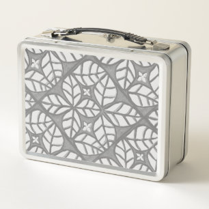 Grijs en wit tegel Print Lunch Box