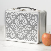 Grijs en wit tegel Print Lunch Box (In situ)