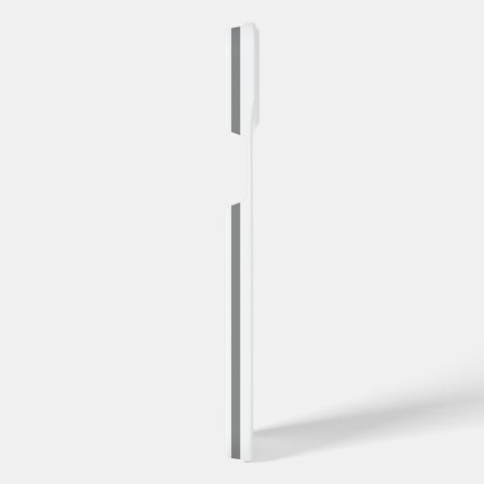 Grijs en wit vijf strepen patroon iPhone hoesje (Rechterkant)