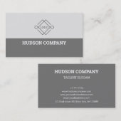 Grijs en wit visitekaartje (Voorkant / Achterkant)