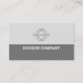 Grijs en wit visitekaartje (Voorkant)