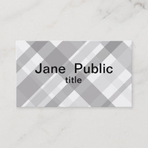 grijs en wit visitekaartje met dubbele zijde