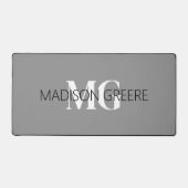 Grijs en Wit Zakelijk Professioneel Bureaumat (Voorkant)