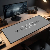 Grijs en Wit Zakelijk Professioneel Bureaumat