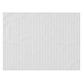 Grijs en wit Zigzag Chevron Pattern Tafelkleed (Voorkant (Horizontaal))