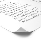 Grijs en wit zitplaatsenplan voor 300 namen voor e poster (Hoek)