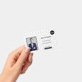 Grijs- en witfoto Identificatie ID Badge (Handheld)