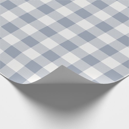 Grijs en witte buffelplaat cadeaupapier (Hoek)