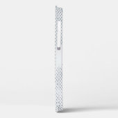 Grijs en witte gevriesdroogde textielstof Case-Mate iPhone case (Achterkant / Links)