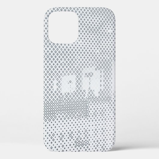 Grijs en witte gevriesdroogde textielstof Case-Mate iPhone case (Achterkant)
