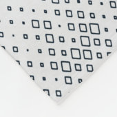 Grijs en witte gevriesdroogde textielstof fleece deken (Hoek)