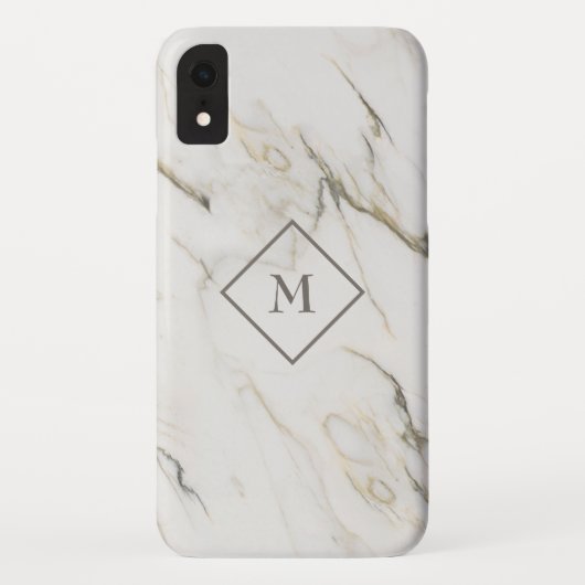Grijs en witte marmer Case-Mate iPhone case (Achterkant)