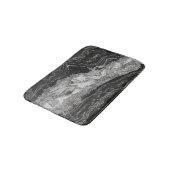 Grijs en witte marmer en zilver abstract badmat (Gekanteld)